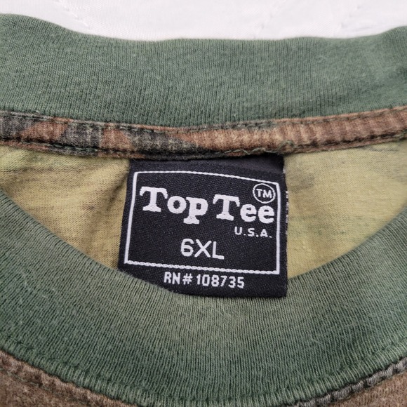 Top Tee U.S.A. womens camo T shirt size‎ 6XL - Picture 3 of 4